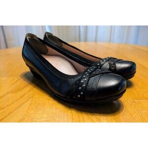 Abeo Women's Nellie Pump Size 6 N Low Block Heel Brown Leather Orthotic Comfy